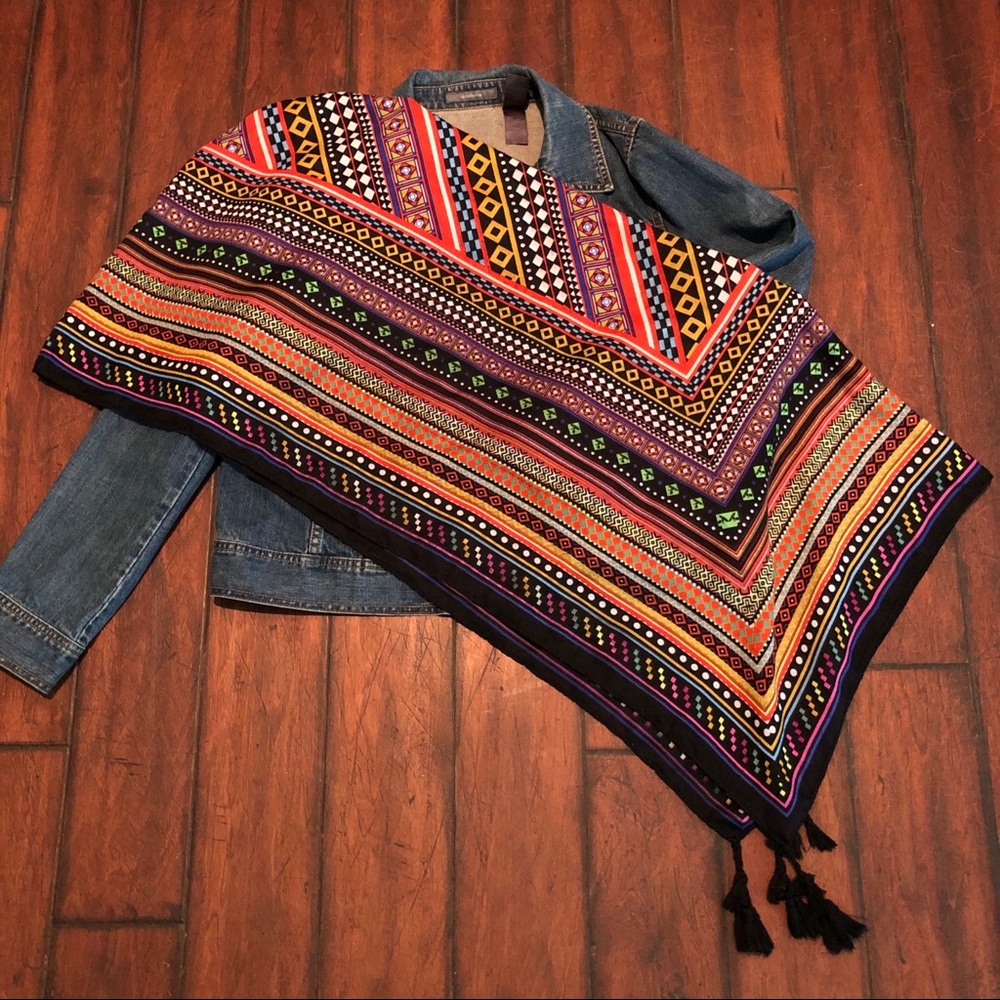 Boho style printed scarf